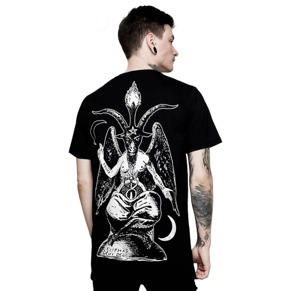 Killstar x Rob Zombie Superbeast Tee – Black Cotton, Baphomet & Solve Coagula S - Picture 6 of 8